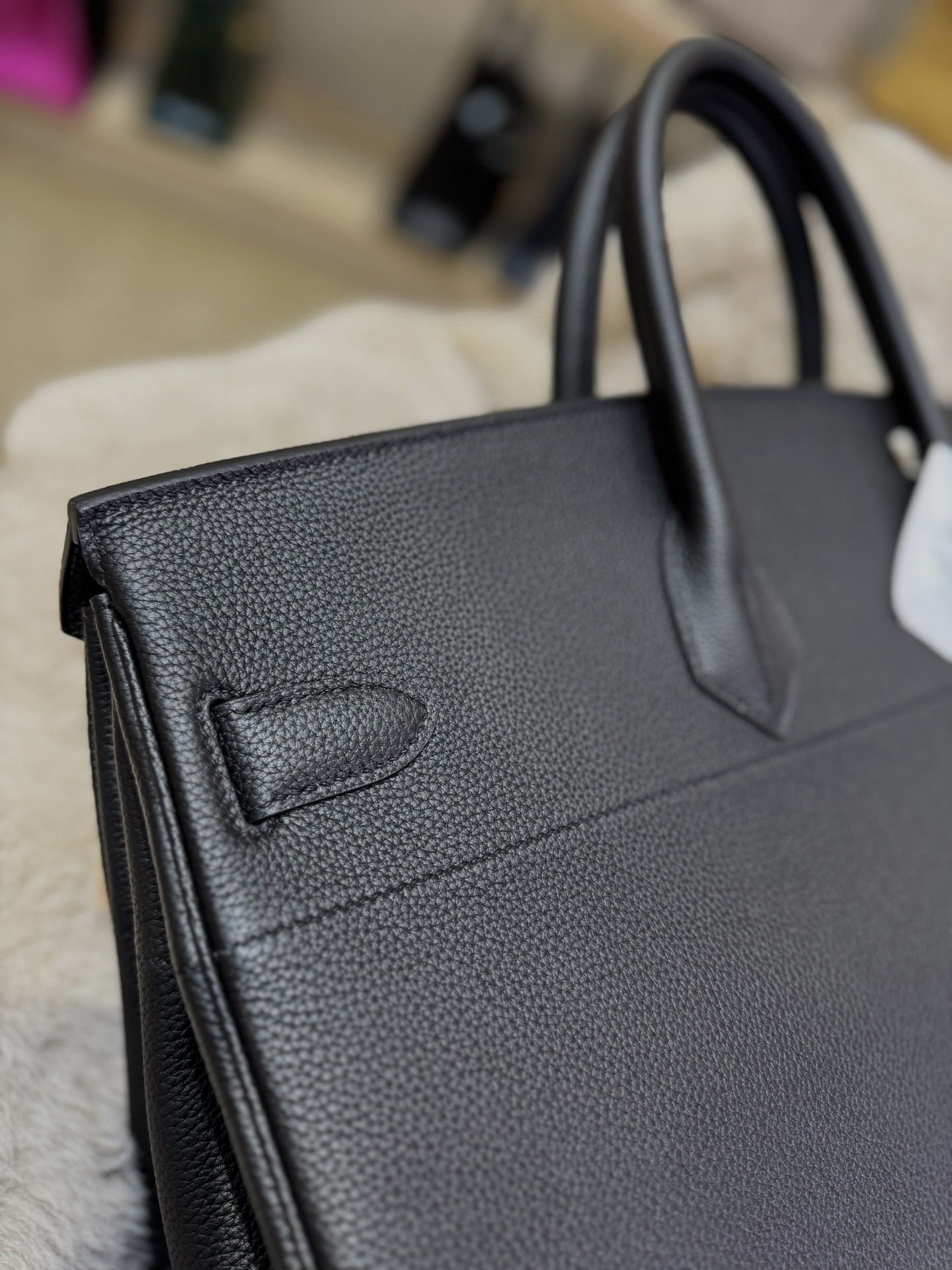 Hermes Birkin HAC 50 Multipockets Bag in Black Clemence Leather - Image 6