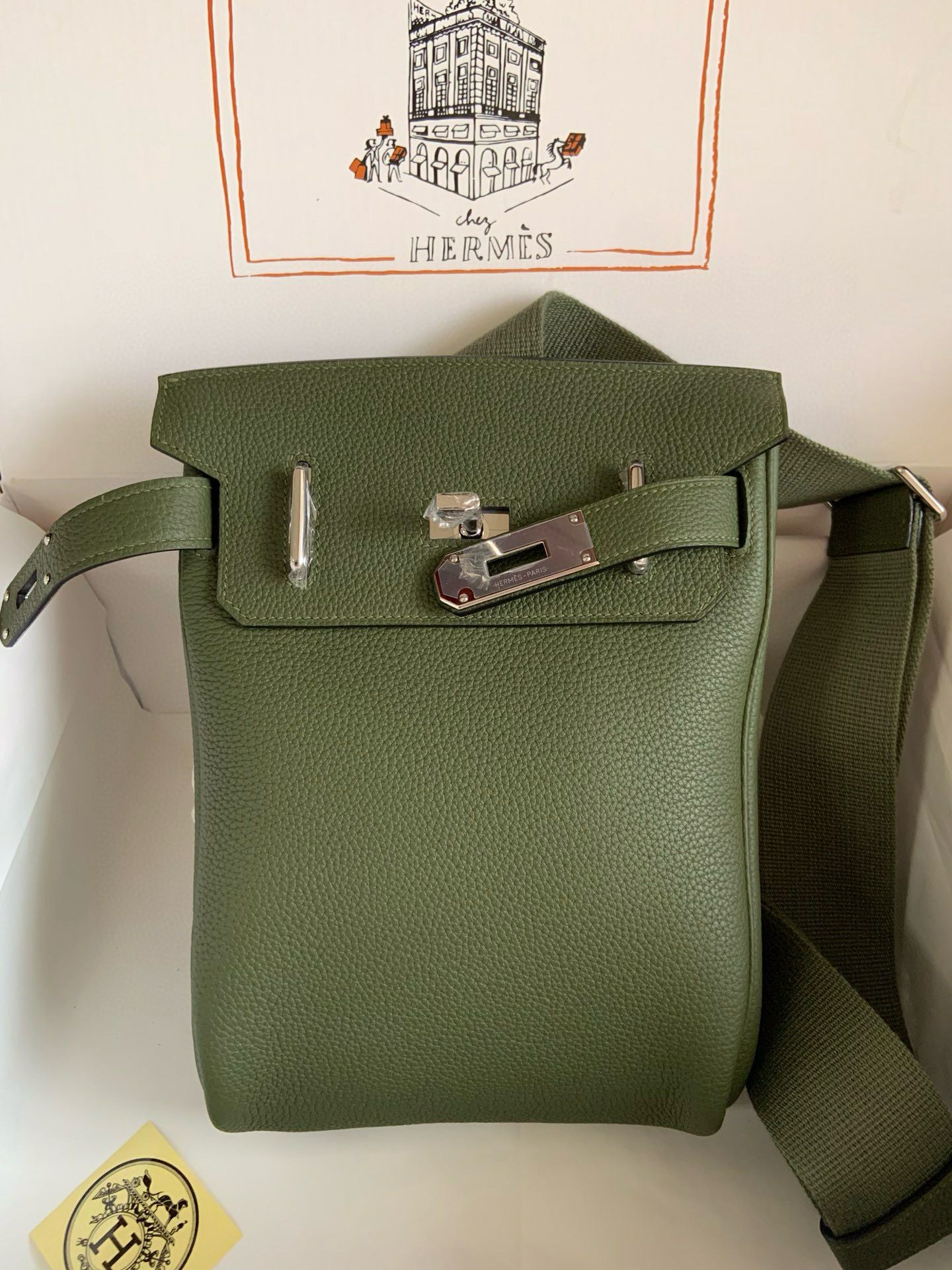 Hermes Hac a Dos PM Backpack in Canopee Clemence Leather - Image 6