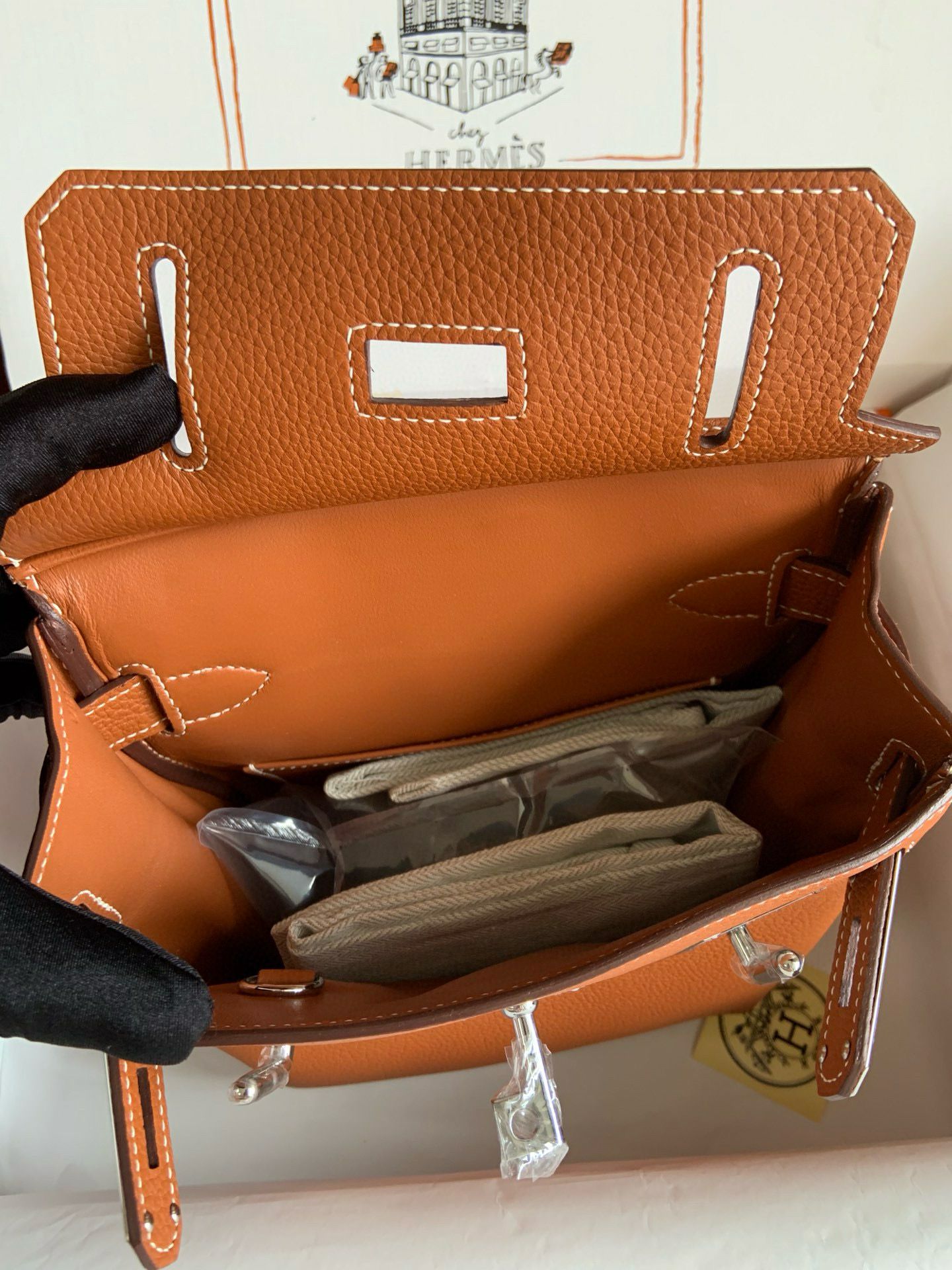 Hermes Hac a Dos PM Backpack in Gold Clemence Leather - Image 10