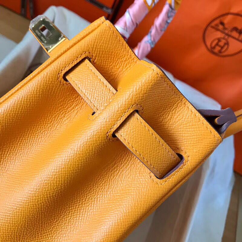 Hermes Birkin 30 Handmade Bag In Yellow Epsom Leather - Image 8
