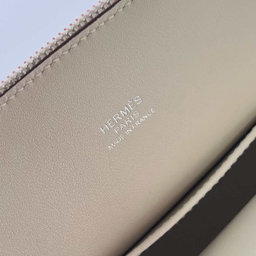 Hermes Bolide 1923 Mini Handmade Bag In Nata Chevre Mysore Leather - Image 7