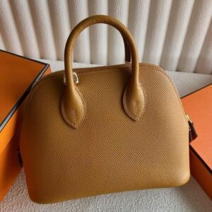 Hermes Bolide 1923 Mini Handmade Bag in Sesame Epsom Calfskin