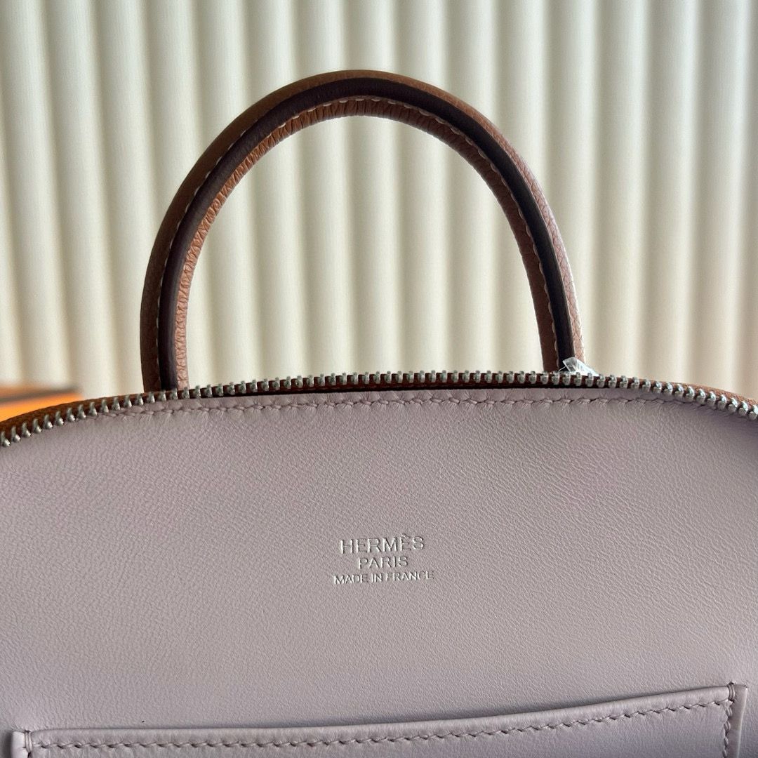 Hermes Bolide 1923 Mini Verso Handmade Bag in Gold Evercolor Calfskin - Image 6