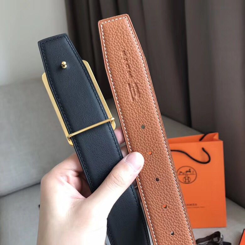 Hermes Officier Belt Buckle & Brown 38MM Strap - Image 4