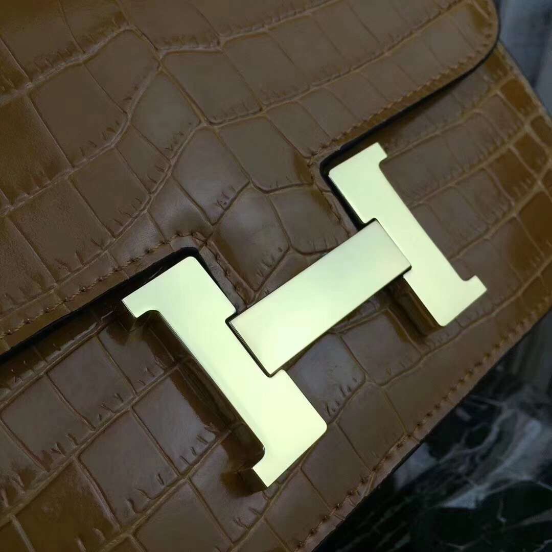 Hermes Camarel Constance MM 24cm Crocodile Bag - Image 5