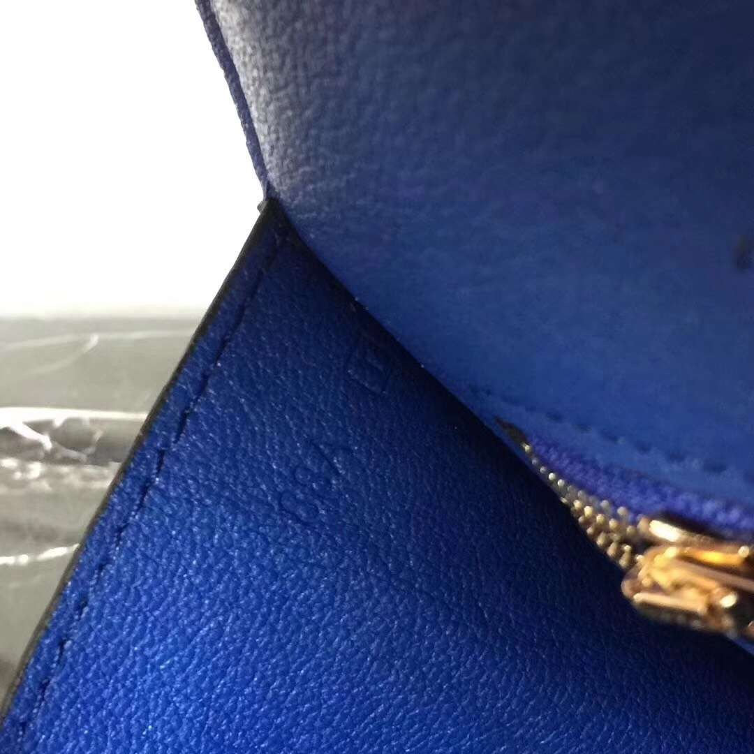 Hermes Blue Constance MM 24cm Crocodile Bag - Image 7
