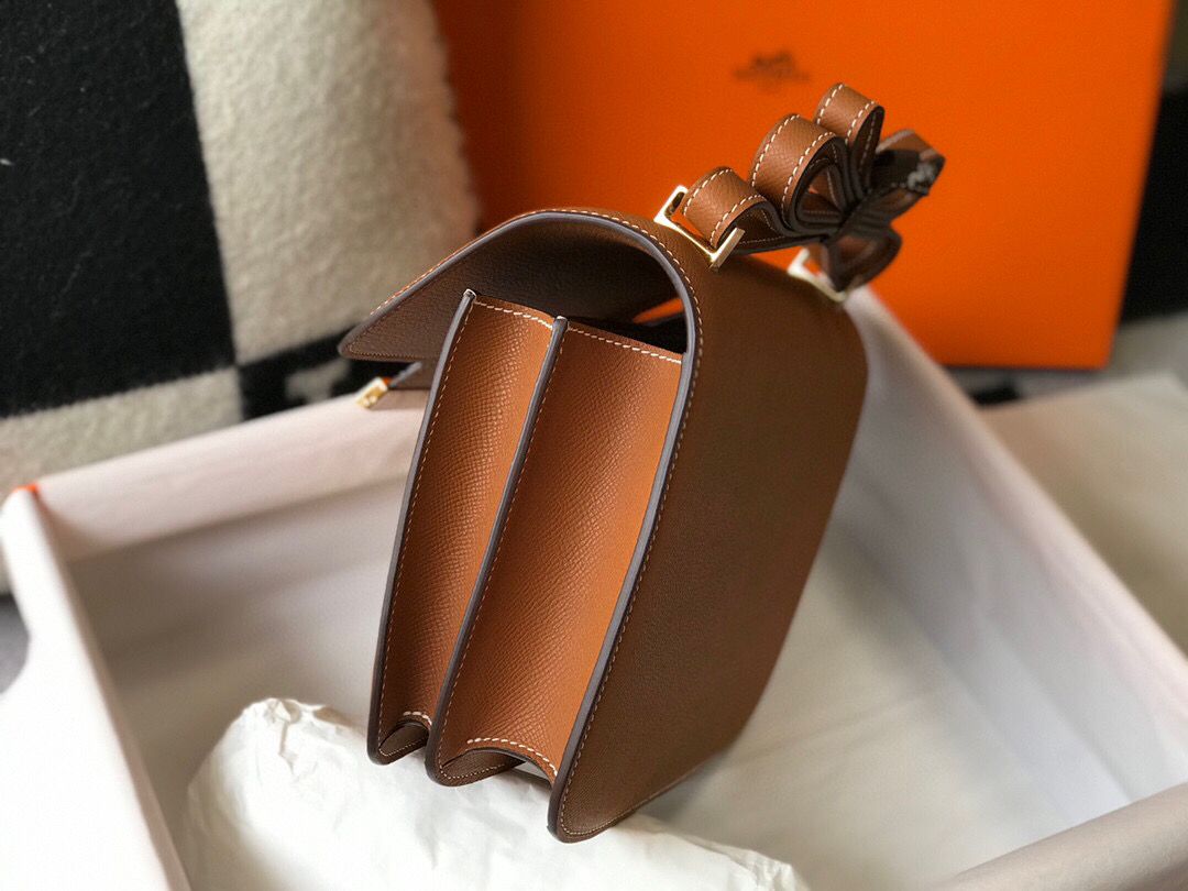 Hermes Brown Constance MM 24cm Epsom Leather Bag - Image 5