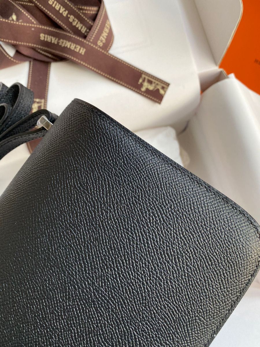 Hermes Constance 18 Handmade Bag In Black Epsom Calfskin - Image 6