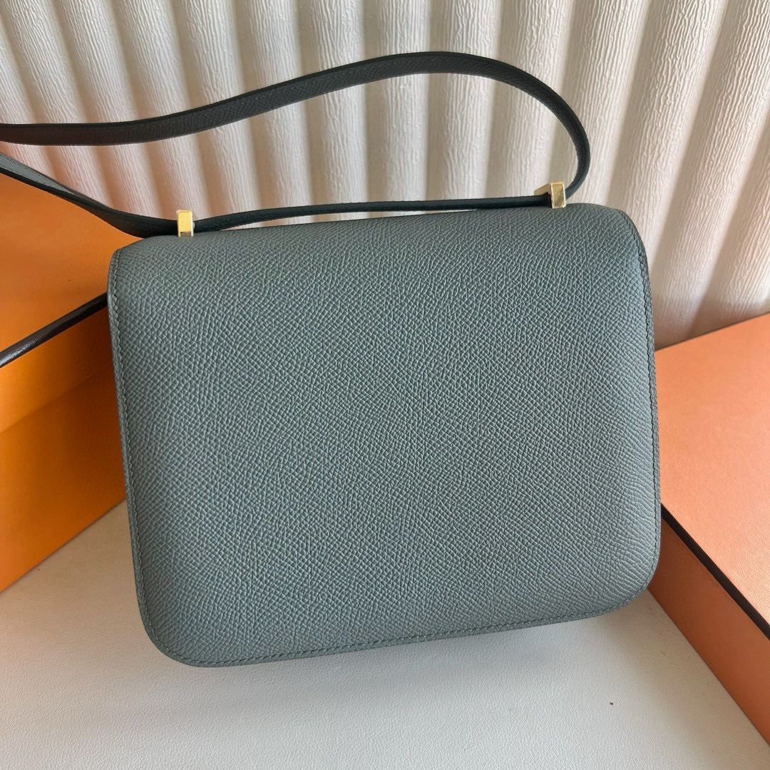 Hermes Constance 18 Handmade Bag in Vert Amande Epsom Calfskin - Image 10