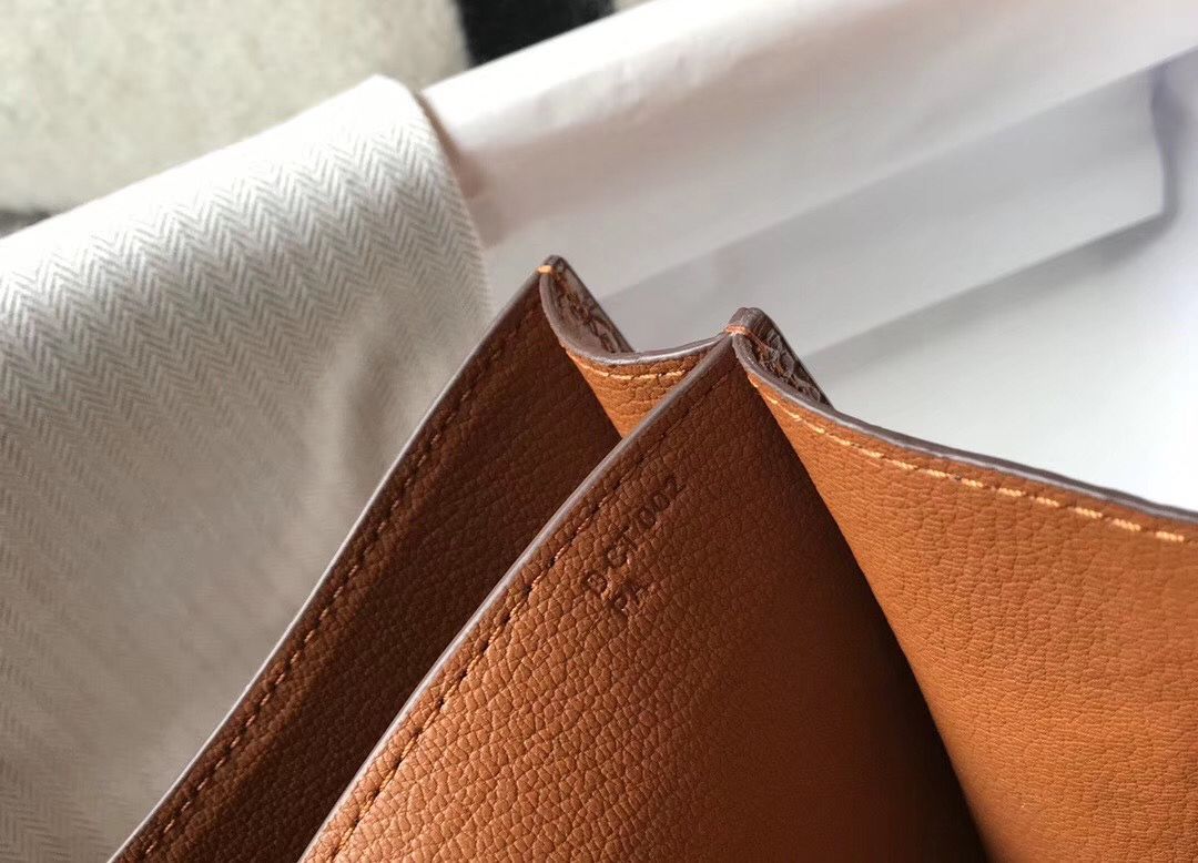 Hermes Constance 24cm Bag In Brown Embossed Crocodile - Image 8