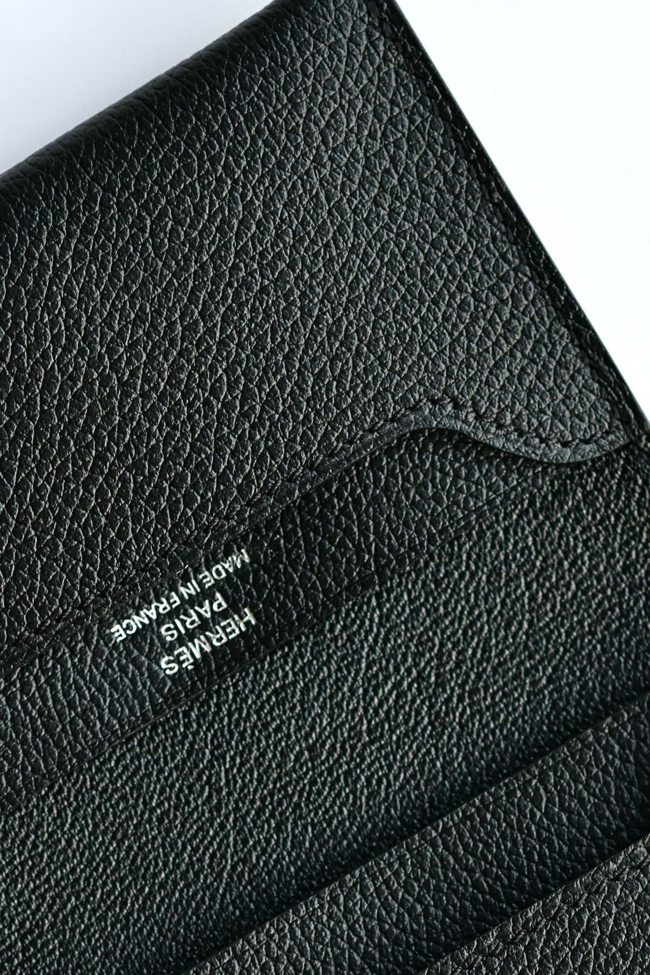 Hermes R.M.S Card Holder in Black Evergrain Calfskin - Image 6
