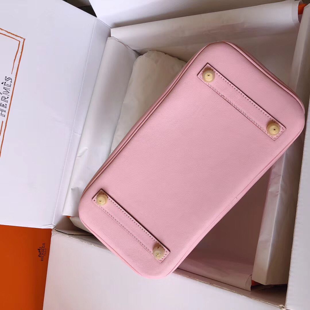 Hermes Birkin 25 Handmade Bag In Pink Swift Leather - Image 7
