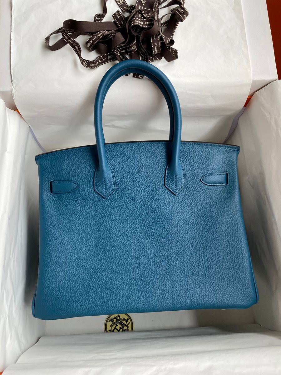 Hermes Birkin 30 Retourne Handmade Bag In Colvert Clemence Leather - Image 3