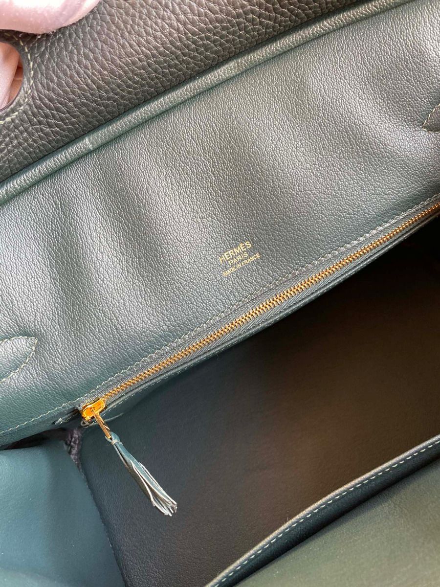 Hermes Ghillies Birkin 30cm Limited-edition Bag In Green Calfskin - Image 9