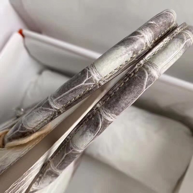 Hermes Diamond Birkin 30cm In Himalaya Niloticus Crocodile Skin - Image 5