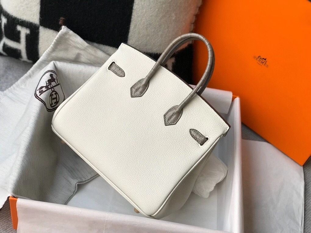 Hermes Touch Birkin 25cm Limited Edition White Bag - Image 4