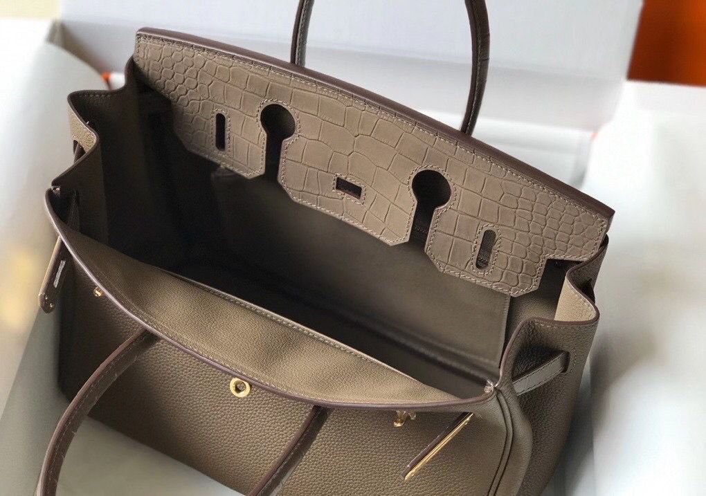 Hermes Touch Birkin 30cm Limited Edition Taupe Bag - Image 10