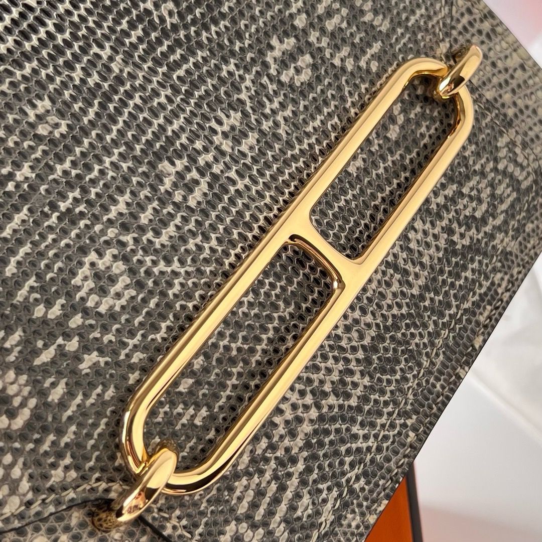 Hermes Roulis Mini 18 Bag in Ombre Lizard Leather - Image 7
