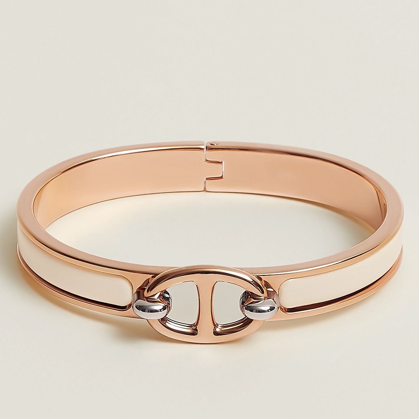 Hermes Creme Mini Clic Chaine d'Ancre Bracelet - Image 3