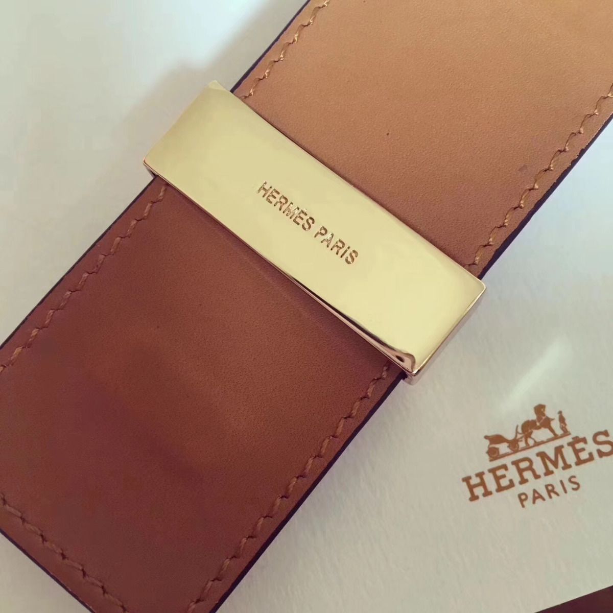 Hermes White Epsom Collier de Chien Bracelet Size S - Image 4