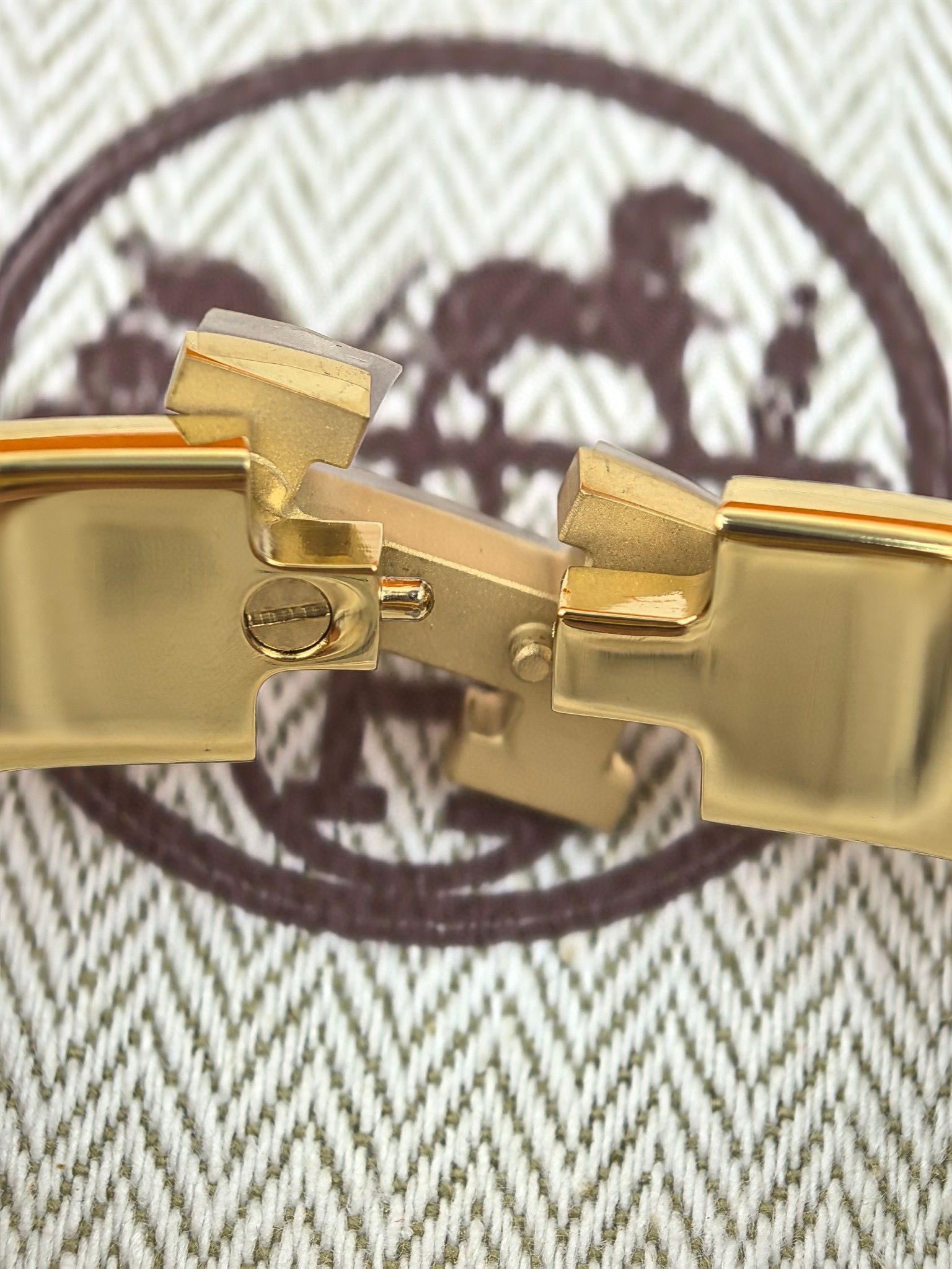 Hermes Blue Ciel Enamel Clic H Bracelet - Image 10