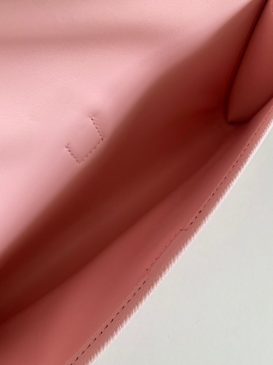 Hermes Jige Elan 29 Clutch Bag In Pink Epsom Leather - Image 8