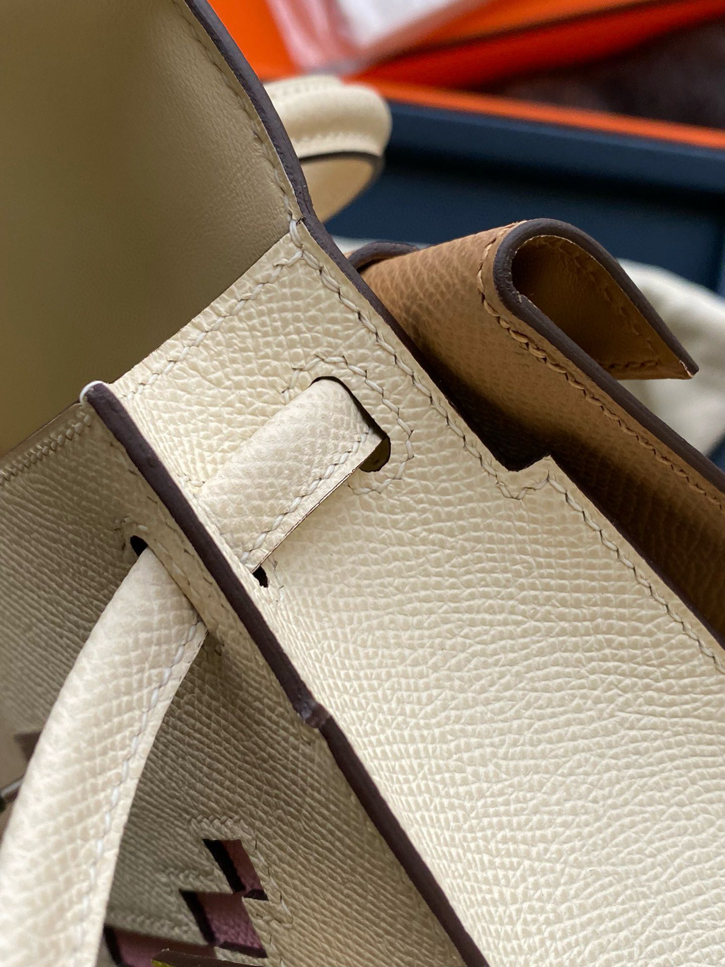 Hermes Kelly Doll Picto Bag in Nata Epsom Calfskin - Image 7