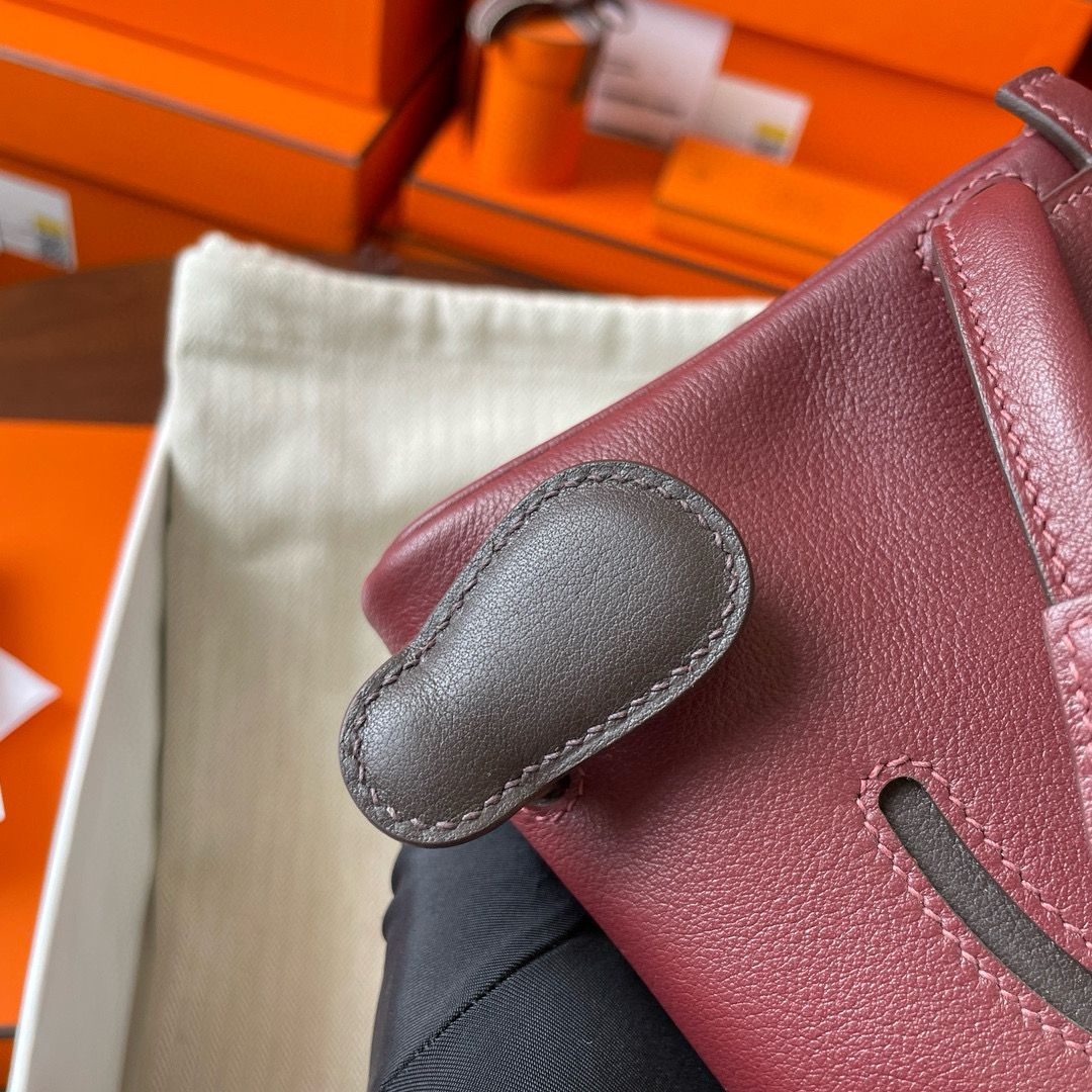 Hermes Kelly Doll Quelle Idole Bag in Bordeaux Swift Calfskin - Image 6