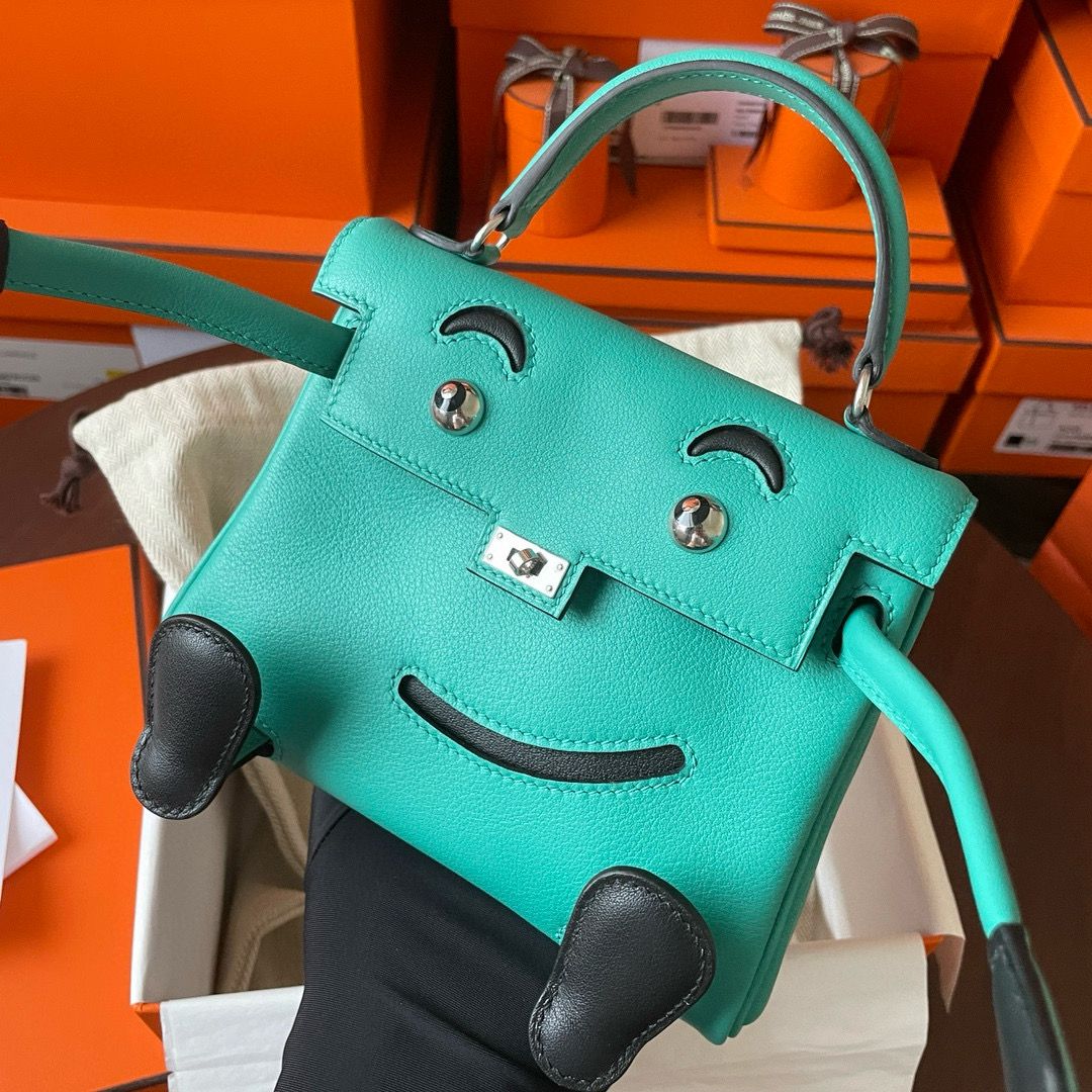 Hermes Kelly Doll Quelle Idole Bag in Vert Verone Swift Calfskin - Image 9