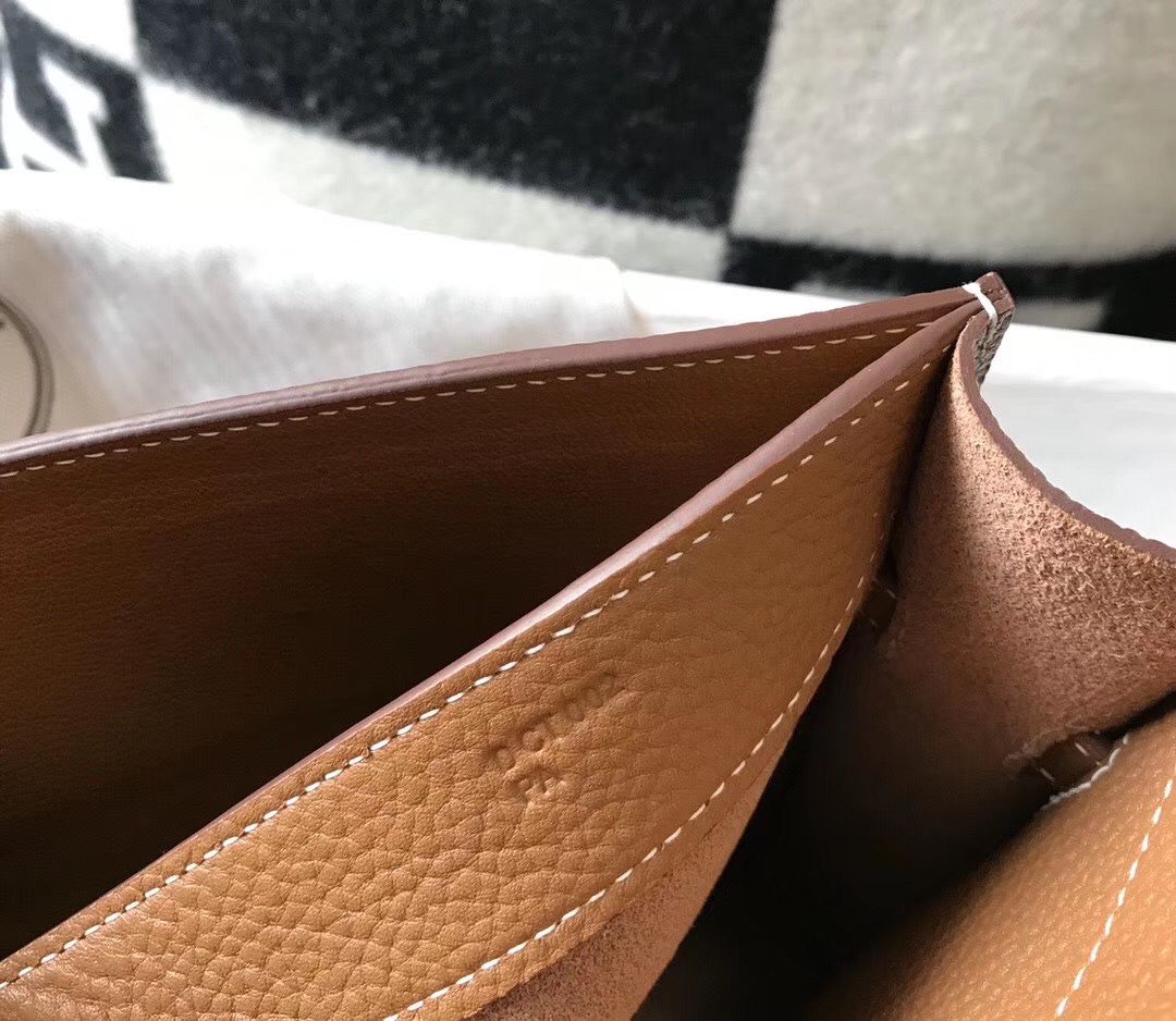 Hermes Kelly Depeche 38 Briefcase In Brown Calfskin - Image 8