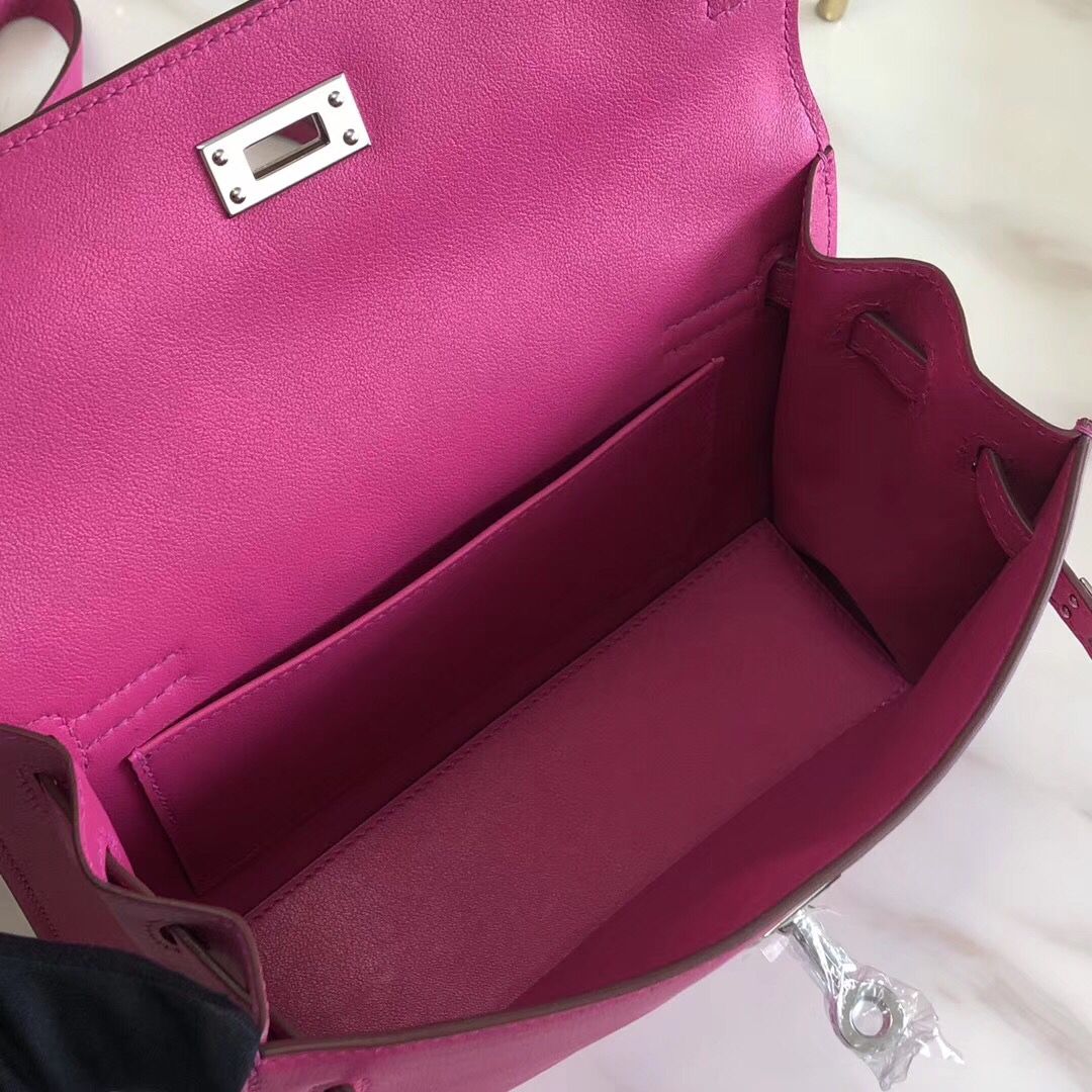 Hermes Kelly Danse Handmade Bag In Magnolia Swift Leather - Image 9