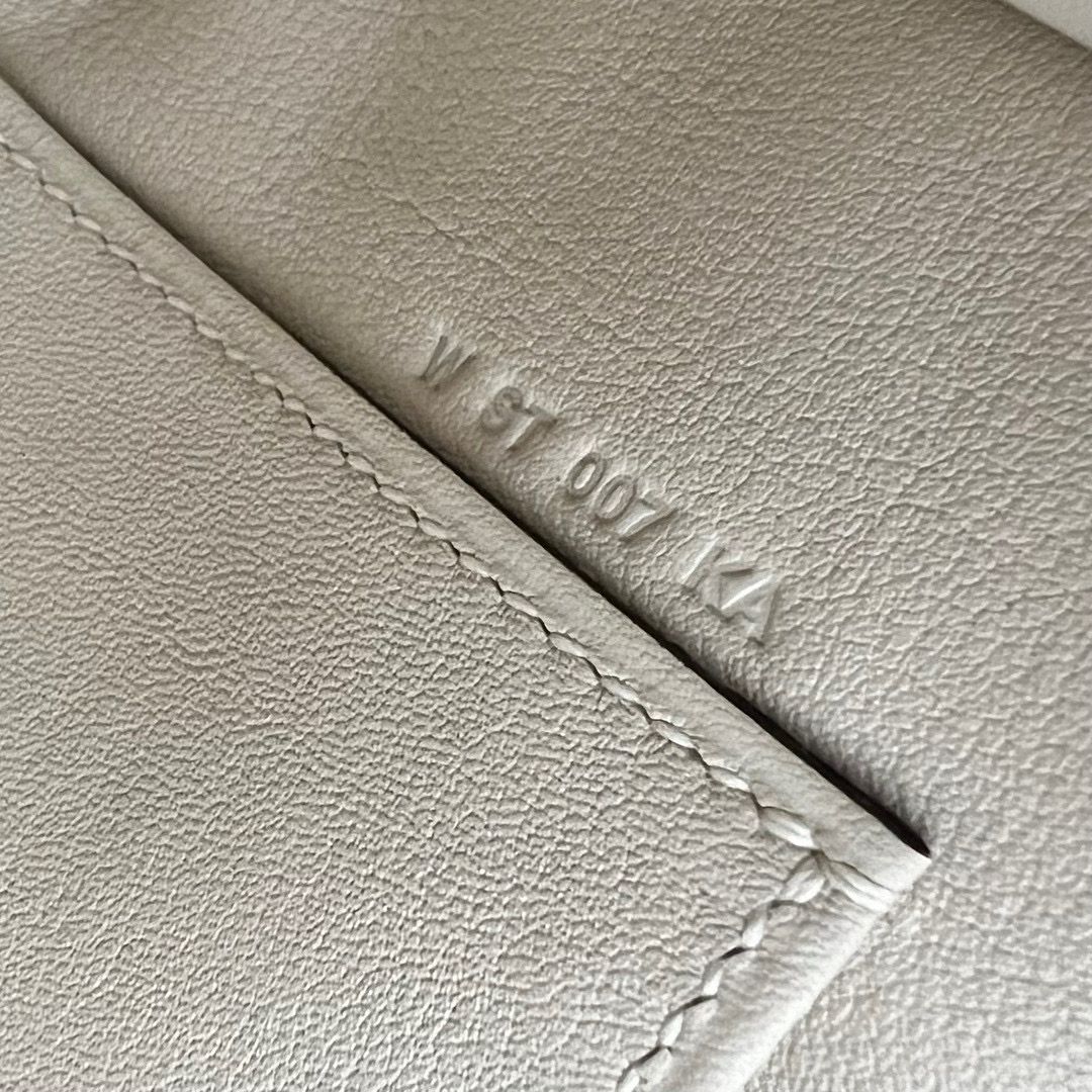 Hermes Kelly Pochette Verso Handmade Bag in Blue Frida Swift Calfskin - Image 9