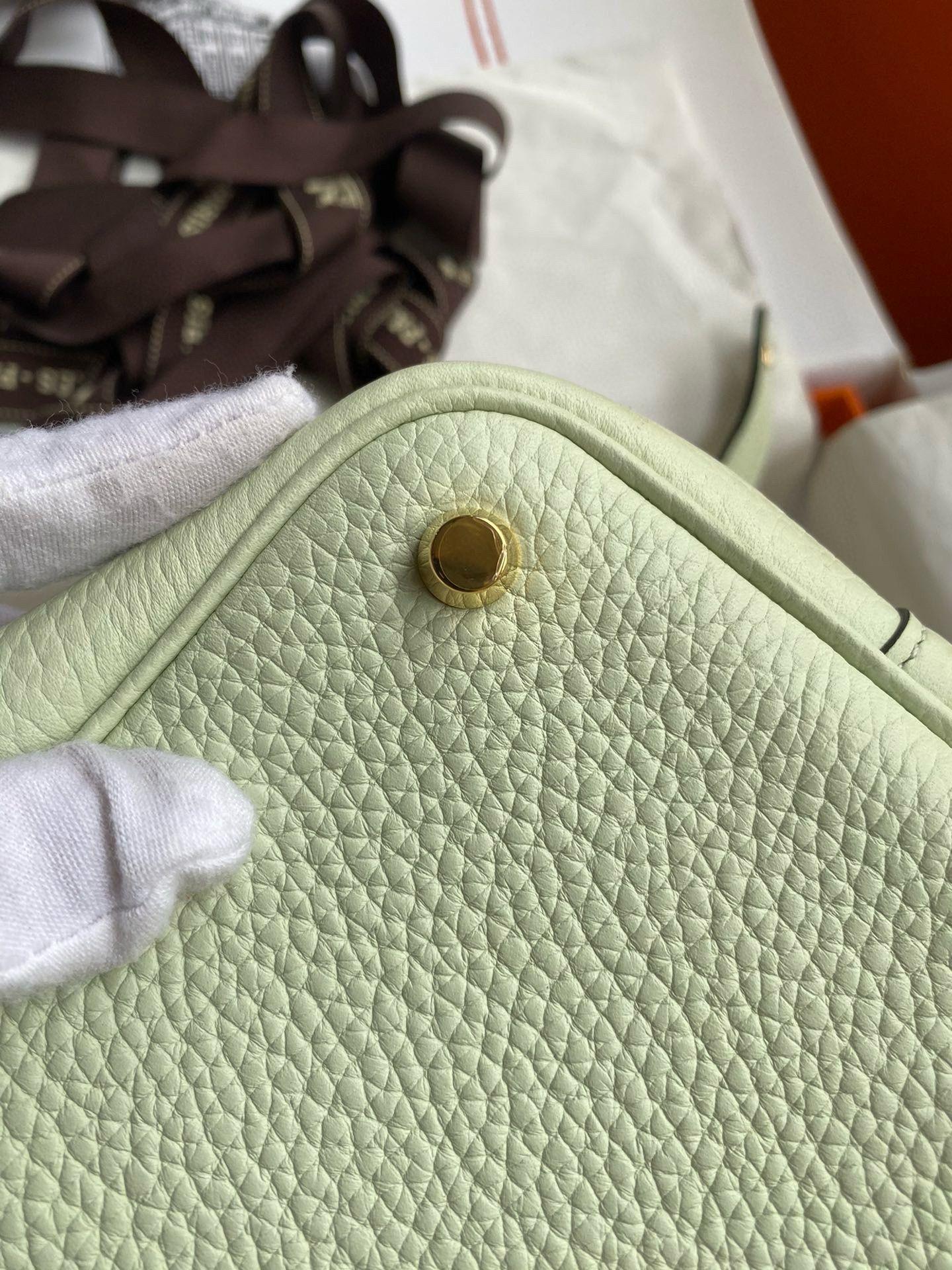 Hermes Picotin Lock 18 Handmade Bag in Vert Fizz Clemence Leather - Image 10