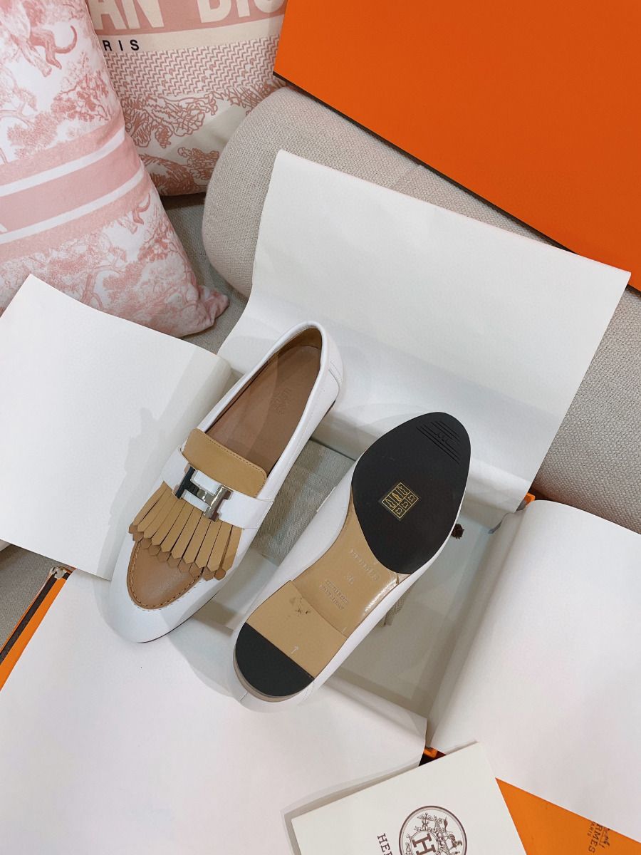 Hermes Women's Royal Loafers in Multicolor Calfksin - Image 6