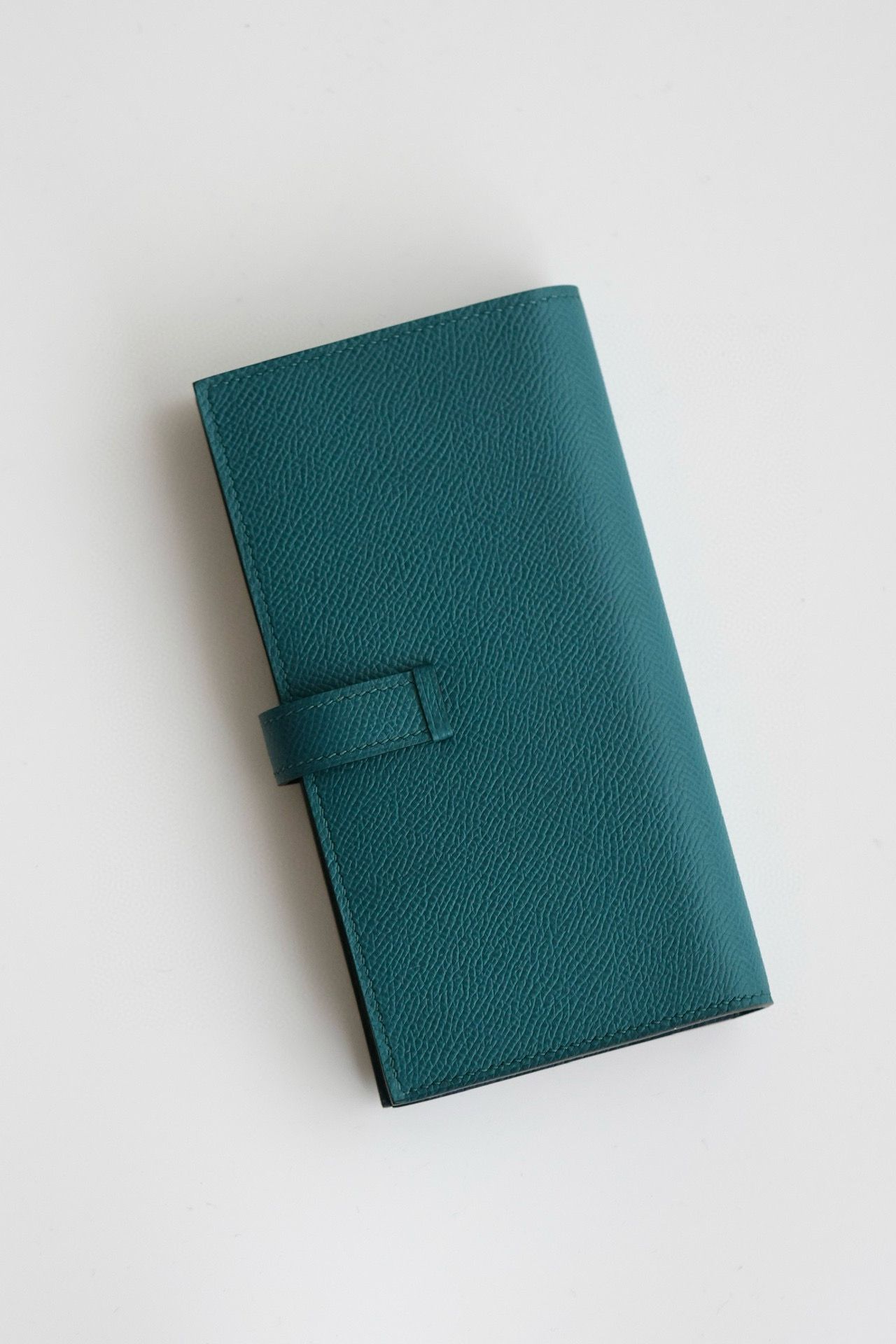 Hermes Bearn Verso Long Wallet in Vert Bosphore Epsom Calfskin - Image 10