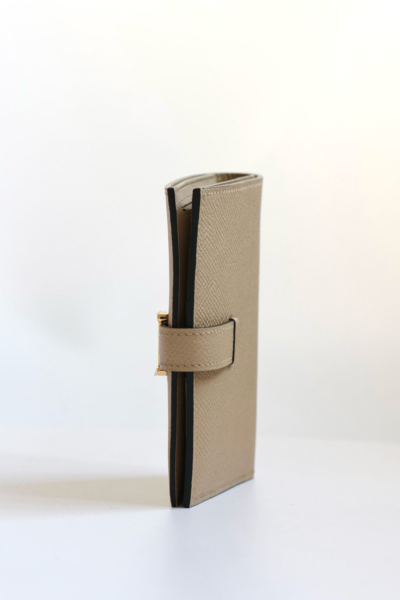 Hermes Bearn Compact Handmade Wallet in Trench Epsom Calfskin - Image 3