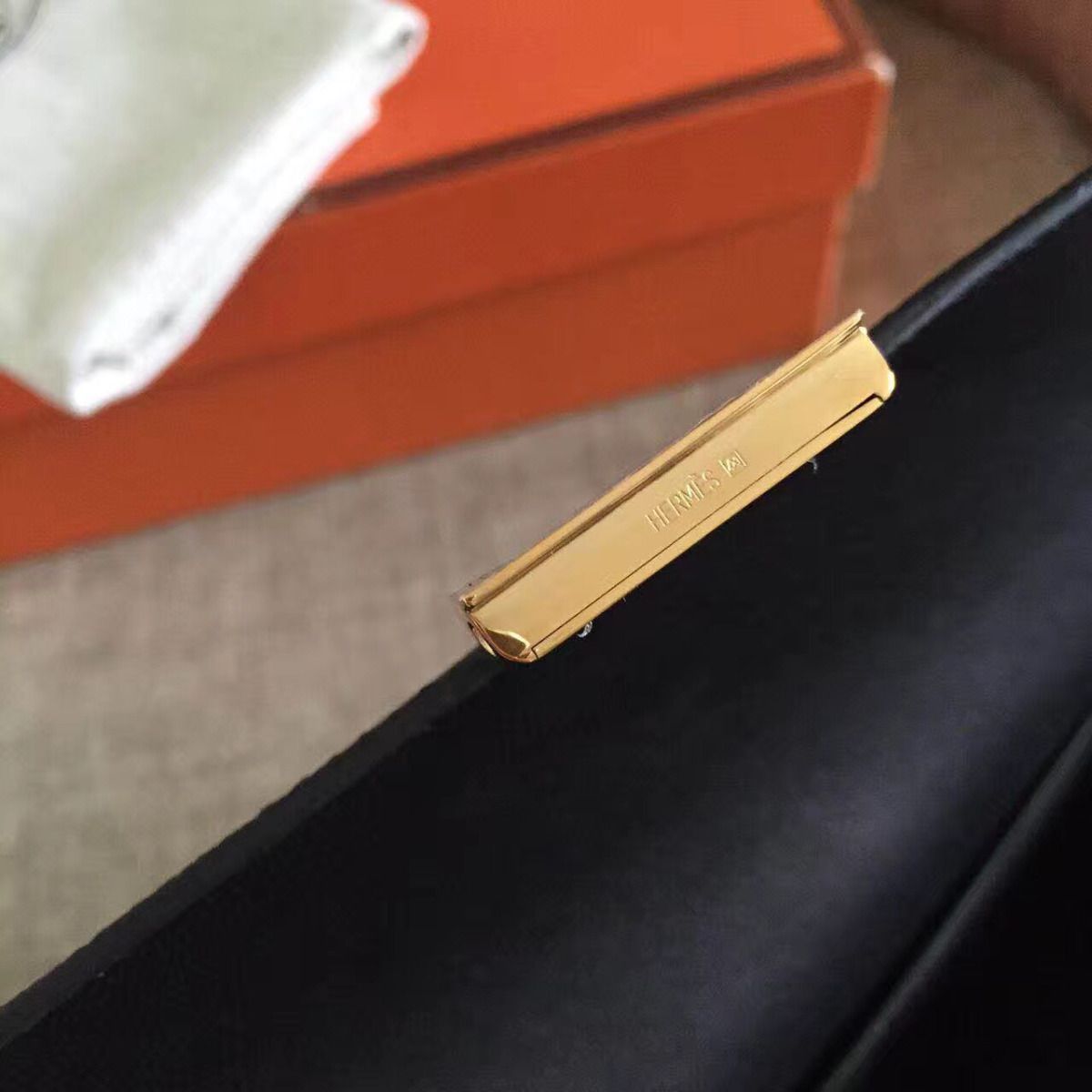 Hermes Constance Long Wallet In Black Epsom Leather - Image 8