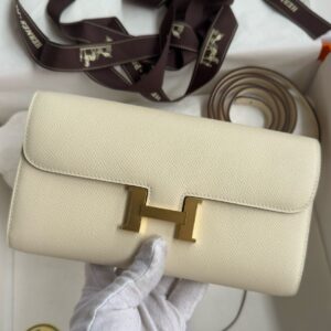 Hermes Constance To Go Wallet in Nata Epsom Calfskin