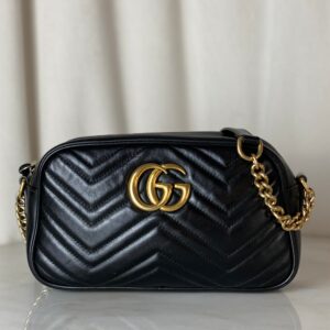 Gucci Black Camera Marmont Crossbody Bag