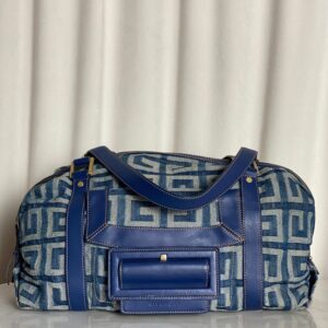 Givenchy Blue Denim Print Shoulder Bag