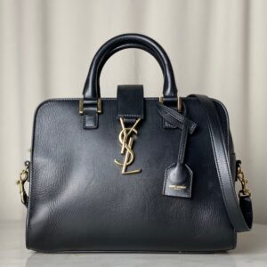 YSL Black Cabas Bag W/ Strap