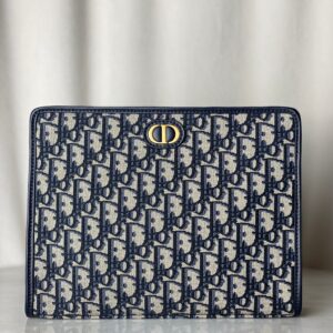 Christian Dior Blue Montaigne Pouch