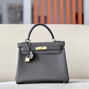 Kelly 28 Togo Etain(8F) Gold Hardware