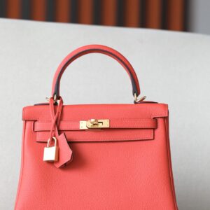 Kelly 25 Togo Rouge de Coeur(S3) Gold Hardware